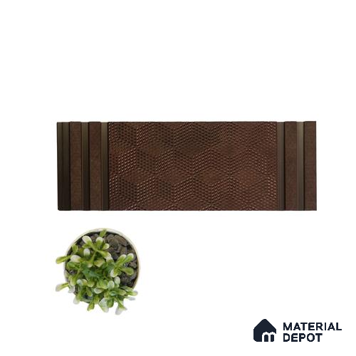 Brown Patterned Look Charcoal Decorative Wall Panel PN 04480 8 ft x 1 ft - 4 mm | Suitable for Feature Wall, TV Unit & Living Room | Width is Subjected to 5% Variation