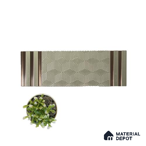 Grey Patterned Look Charcoal Decorative Wall Panel PN 04482 8 ft x 1 ft - 4 mm | Suitable for Feature Wall, TV Unit & Living Room | Width is Subjected to 5% Variation