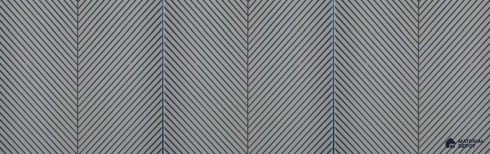 Grey Patterned Look Decorative Wall Panel PN 02003 8 ft x 1 ft - 1 mm | Suitable for Feature Wall, TV Unit & Living Room | Width is Subjected to 5% Variation