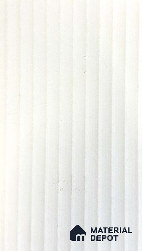 Off White Fluted Solid Color 1301 FT 8 ft x 4 ft Texture Finish Decorative Laminate - 1 mm | Suitable for TV Unit,Wardrobe, Kitchen Cabinets