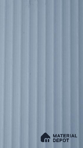 Powder Blue Fluted Solid Color 1304 FT 8 ft x 4 ft Texture Finish Decorative Laminate - 1 mm | Suitable for TV Unit,Wardrobe, Kitchen Cabinets