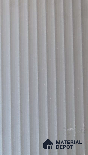 Cool Grey Fluted Solid Color 1305 FT 8 ft x 4 ft Texture Finish Decorative Laminate - 1 mm | Suitable for TV Unit,Wardrobe, Kitchen Cabinets