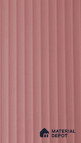 Dusty Rose Red Fluted Solid Color 1306 FT 8 ft x 4 ft Texture Finish Decorative Laminate - 1 mm | Suitable for TV Unit,Wardrobe, Kitchen Cabinets
