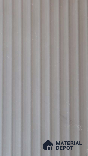 Cool Grey Fluted Solid Color 1307 FT 8 ft x 4 ft Texture Finish Decorative Laminate - 1 mm | Suitable for TV Unit,Wardrobe, Kitchen Cabinets