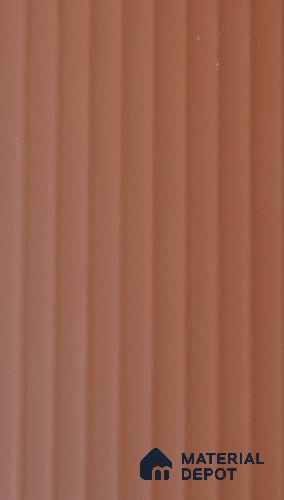 Terracotta Brown Fluted Solid Color 1312 FT 8 ft x 4 ft Texture Finish Decorative Laminate - 1 mm | Suitable for TV Unit,Wardrobe, Kitchen Cabinets