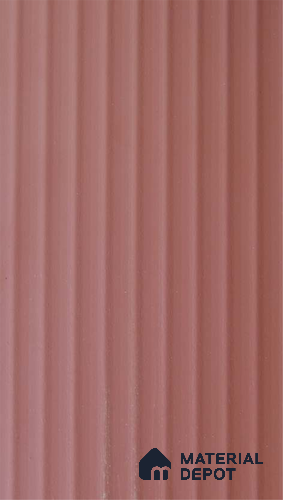 Muted Rose Brown Fluted Solid Color 1313 FT 8 ft x 4 ft Texture Finish Decorative Laminate - 1 mm | Suitable for TV Unit,Wardrobe, Kitchen Cabinets