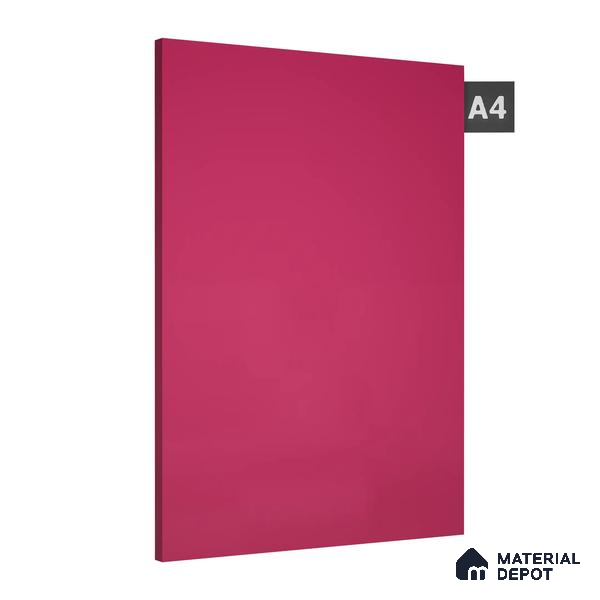 Pink Solid Colors Look 1504 UC 8 ft x 4 ft High Gloss Finish Decorative Laminate - 1 mm | Suitable for Living Room, Kitchen, Office
