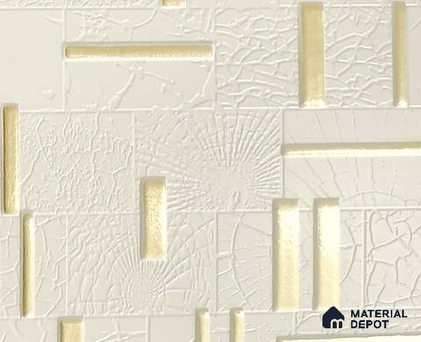 White Patterned Look Charcoal Decorative Wall Panel PN 05436 8 ft x 2 ft - 4 mm | Suitable for Feature Wall, TV Unit & Living Room | Width is Subjected to 5% Variation