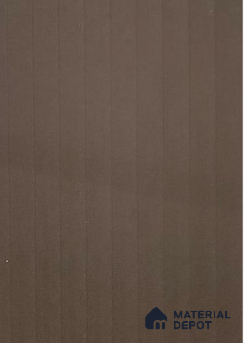 Chocolate Brown Fluted Solid Color LM 07991 8 ft x 4 ft Texture Finish Decorative Laminate - 0.8 mm | Suitable for TV Unit,Wardrobe, Kitchen Cabinets