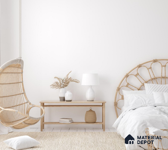 White Textured Solid Look LM 07988 8 ft x 4 ft Texture Finish Decorative Laminate - 0.8 mm | Suitable for TV Unit, Wardrobe, Kitchen Cabinets