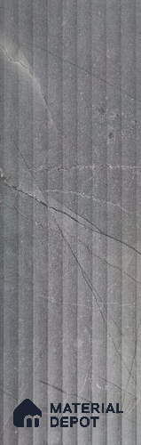 Fluted Grey Fluted Solid Color LM 07995 8 ft x 4 ft Texture Finish Decorative Laminate - 0.8 mm | Suitable for TV Unit,Wardrobe, Kitchen Cabinets