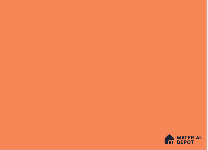 Orange Solid Colors Look 8025 SF 8 ft x 4 ft Suede Finish Decorative Laminate - 0.8 mm | Suitable for Living Room, Kitchen, Office