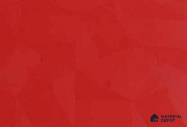Red Textured Solid Look 8045 KK 8 ft x 4 ft Texture Finish Decorative Laminate - 0.8 mm | Suitable for TV Unit, Wardrobe, Kitchen Cabinets