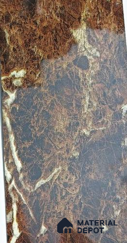 Wenge Marble Look 8950 AHG 8 ft x 4 ft High Gloss Finish Decorative Laminate - 0.8 mm | Suitable for TV Unit, Wardrobe, Kitchen Cabinets