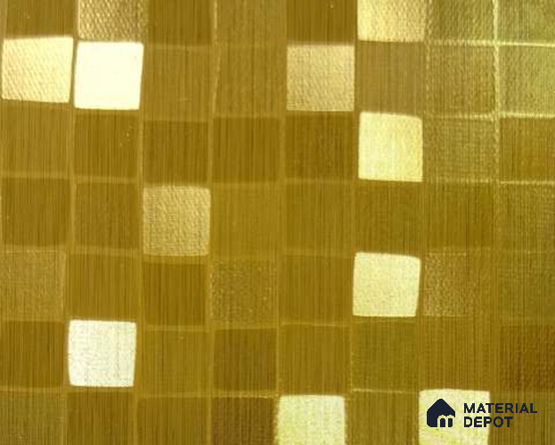 Patterned Look 9006 FL 8 ft x 4 ft Fabric Finish PVC Laminate - 1 mm | Suitable for Bedroom, TV Unit, Wardrobe