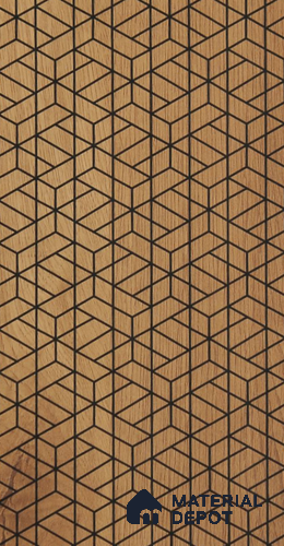 Patterned Look LM 06990 8 ft x 4 ft Texture Finish Decorative Laminate - 0.8 mm | Suitable for Bedroom, TV Unit, Wardrobe