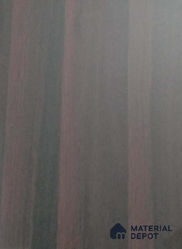 A close-up of a Wenge PHG 1166 African Pine with a High Gloss finish Decorative Laminate available at Material Depot in Bangalore