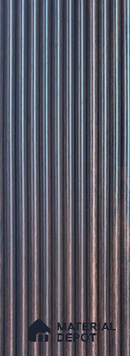 Grey Patterned Louver PN 06177 8 ft x 4.9 inch Charcoal Panel - 12 mm | Suitable for Feature Wall, TV Unit & Living Room | Width is Subjected to 5% Variation