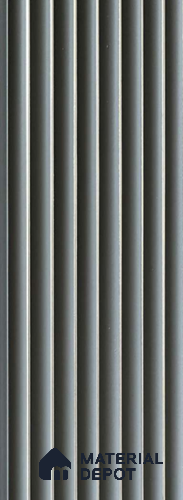 Grey Metallic Louver PN 06181 8 ft x 4.9 inch Charcoal Panel - 12 mm | Suitable for Feature Wall, TV Unit & Living Room | Width is Subjected to 5% Variation