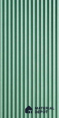 Green Plain Colour Louver 6103 GLO (6103) 8 ft x 4 ft MDF Panel - 12 mm | Suitable for Feature Wall, TV Unit & Living Room | Width is Subjected to 5% Variation