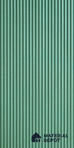 Green Plain Colour Louver 6105 GLO (6105) 8 ft x 4 ft MDF Panel - 12 mm | Suitable for Feature Wall, TV Unit & Living Room | Width is Subjected to 5% Variation