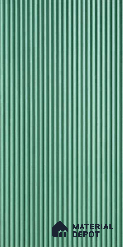 Green Plain Colour Louver 6109 GLO (6109) 8 ft x 4 ft HDHMR Panel - 12 mm | Suitable for Feature Wall, TV Unit & Living Room | Width is Subjected to 5% Variation