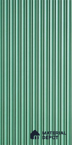 Green Plain Colour Louver 6111 GLO (6111) 8 ft x 4 ft MDF Panel - 12 mm | Suitable for Feature Wall, TV Unit & Living Room | Width is Subjected to 5% Variation