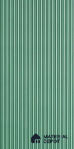 Green Plain Colour Louver 6112 GLO (6112) 8 ft x 4 ft MDF Panel - 12 mm | Suitable for Feature Wall, TV Unit & Living Room | Width is Subjected to 5% Variation