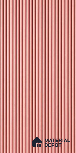 Pink Plain Colour Louver 6408 GLO (6408) 8 ft x 4 ft MDF Panel - 16.5 mm | Suitable for Feature Wall, TV Unit & Living Room | Width is Subjected to 5% Variation