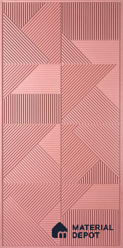 Pink Patterned Decorative Wall Panel 6417 GLO (6417) 8 ft x 4 ft MDF Panel - 16.5 mm | Suitable for Feature Wall, TV Unit & Living Room | Width is Subjected to 5% Variation