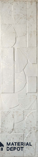 White Patterned Look Charcoal Decorative Wall Panel 7903 8 ft x 2 ft - 1.5 mm | Suitable for Feature Wall, TV Unit & Living Room | Width is Subjected to 5% Variation