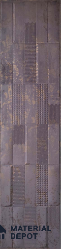 Purple Patterned Look Charcoal Decorative Wall Panel 7913 8 ft x 2 ft - 1.5 mm | Suitable for Feature Wall, TV Unit & Living Room | Width is Subjected to 5% Variation