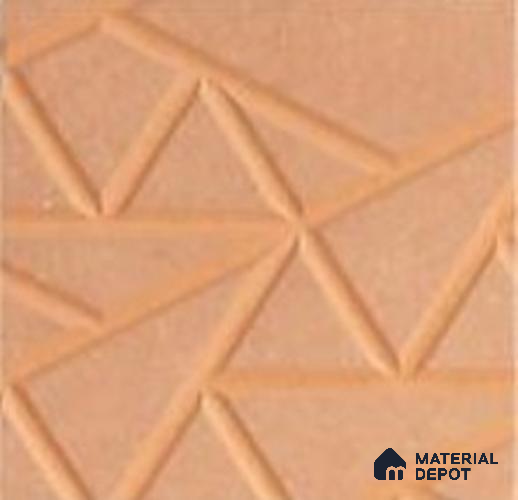 Duco Paintable MDF Decorative Wall Panel PN 03721 8 ft x 4 ft - 12 mm | Suitable for Feature Wall, TV Unit & Living Room | Width is Subjected to 5% Variation