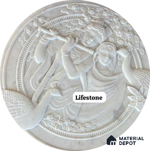 Duco Paintable Art Work CNC Made 4 ft x 4 ft HDHMR Panel - 30 mm ( 2.5 ft Diameter )