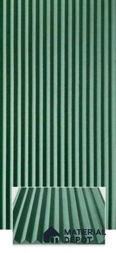 Duco Paintable Triangular Flute CNC Made HDHMR Panel 8 ft x 4 ft - 12 mm
