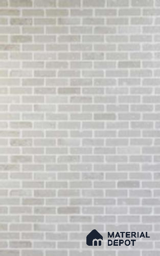 Duco Paintable MDF Decorative Wall Panel White Brick 8 ft x 4 ft - 3 mm | Suitable for Feature Wall, TV Unit & Living Room | Width is Subjected to 5% Variation
