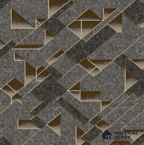 210501 | 10 Meter x 21 Inches Geometric Look Wallpaper - 57.37 Sq. Ft. | Minimum 15% wastage during installation