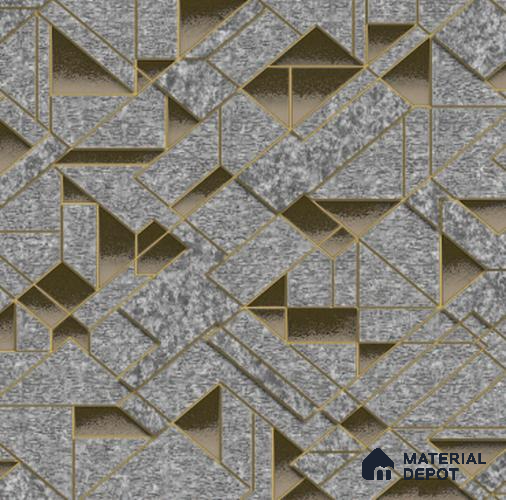 210503 | 10 Meter x 21 Inches Geometric Look Wallpaper - 57.37 Sq. Ft. | Minimum 15% wastage during installation