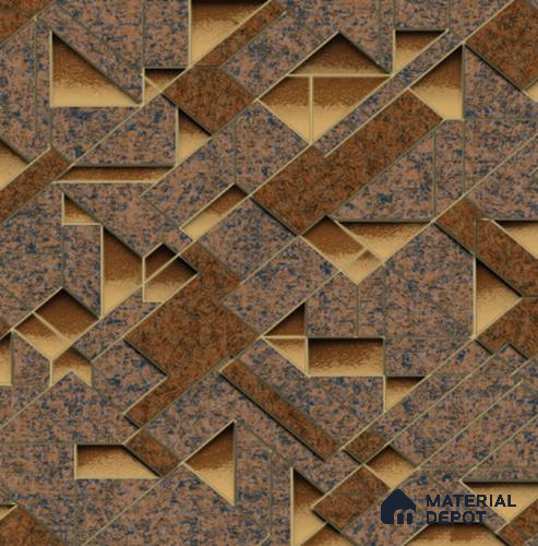 210504 | 10 Meter x 21 Inches Geometric Look Wallpaper - 57.37 Sq. Ft. | Minimum 15% wastage during installation