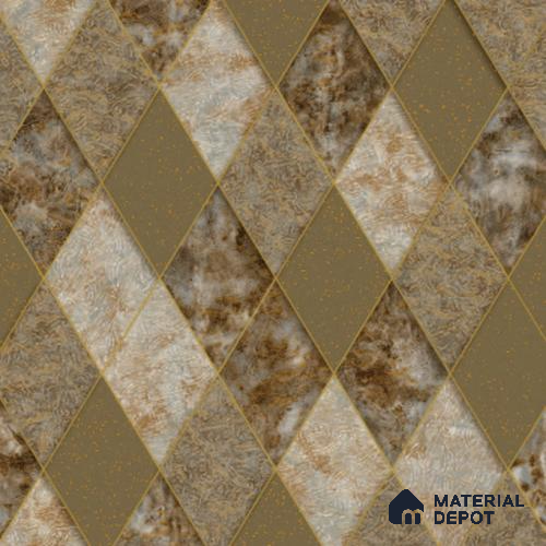 210509 | 10 Meter x 21 Inches Geometric Look Wallpaper - 57.37 Sq. Ft. | Minimum 15% wastage during installation