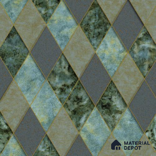 210512 | 10 Meter x 21 Inches Geometric Look Wallpaper - 57.37 Sq. Ft. | Minimum 15% wastage during installation