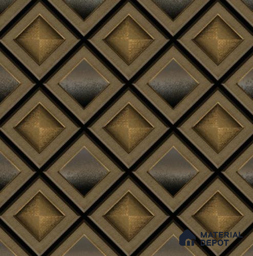 210517 | 10 Meter x 21 Inches Geometric Look Wallpaper - 57.37 Sq. Ft. | Minimum 15% wastage during installation