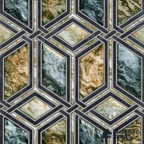 210521 | 10 Meter x 21 Inches Geometric Look Wallpaper - 57.37 Sq. Ft. | Minimum 15% wastage during installation