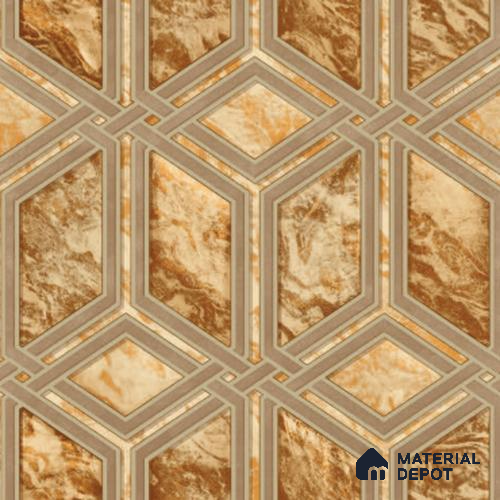 210526 | 10 Meter x 21 Inches Geometric Look Wallpaper - 57.37 Sq. Ft. | Minimum 15% wastage during installation