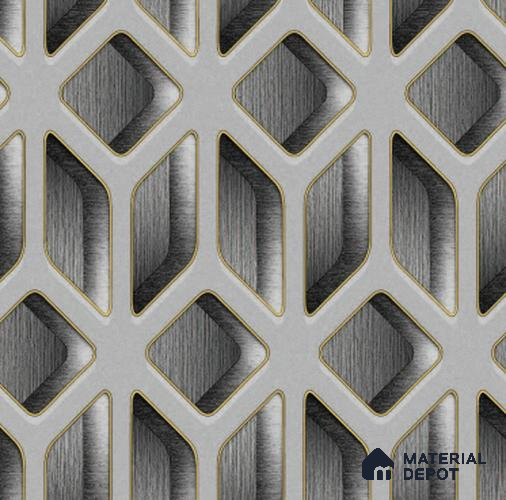 210545 | 10 Meter x 21 Inches Geometric Look Wallpaper - 57.37 Sq. Ft. | Minimum 15% wastage during installation