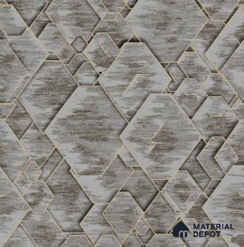210553 | 10 Meter x 21 Inches Geometric Look Wallpaper - 57.37 Sq. Ft. | Minimum 15% wastage during installation