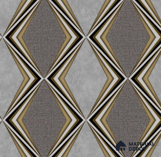 210562 | 10 Meter x 21 Inches Geometric Look Wallpaper - 57.37 Sq. Ft. | Minimum 15% wastage during installation