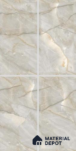 TL 02976 Cashew Beige 4 ft x 2 ft Glossy Finish GVT Vitrified Wall & Floor Tile - 9 mm
