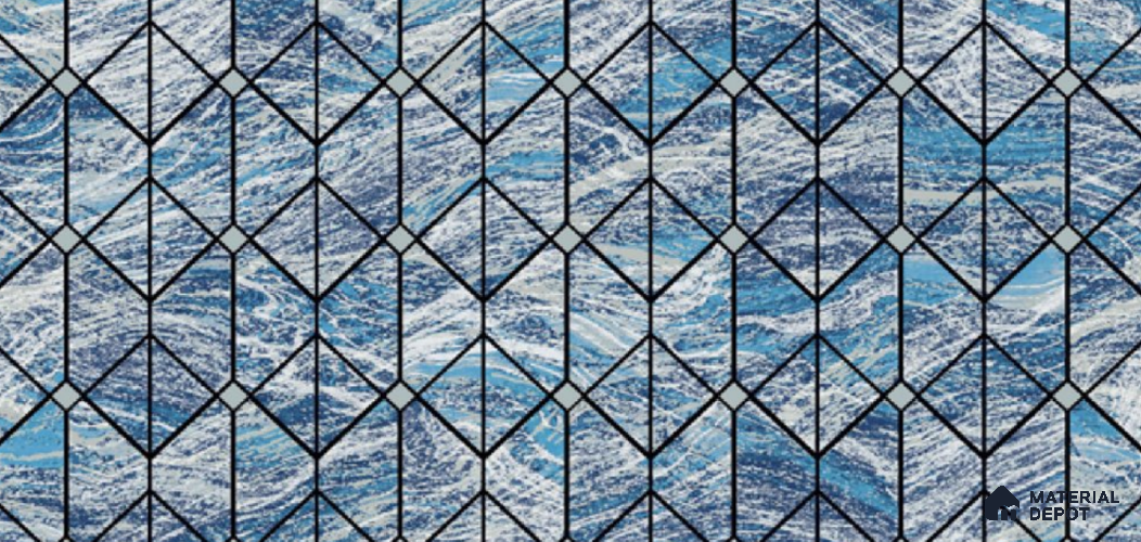 11301 | 10 Meter x 21 Inch Non Woven Geometric Look Wallpaper - 57 Sq. Ft. | Minimum 15% wastage during installation