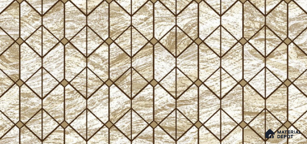 11303 | 10 Meter x 21 Inch Non Woven Geometric Look Wallpaper - 57 Sq. Ft. | Minimum 15% wastage during installation